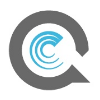 Grey and blue circular logo design